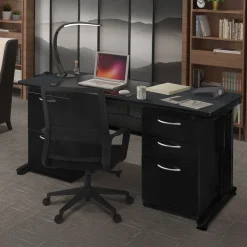 Merit Double Pedestal Desk - 66"W x 24"D