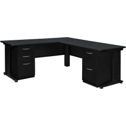 Merit Double Pedestal L-Shaped Desk - 66