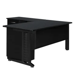 Merit Double Pedestal L-Shaped Desk - 66