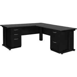 Merit Double Pedestal L-Shaped Desk - 72