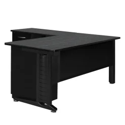 Merit Double Pedestal L-Shaped Desk - 72