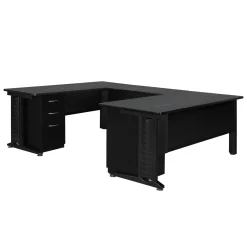 Merit Double Pedestal U-Desk - 66