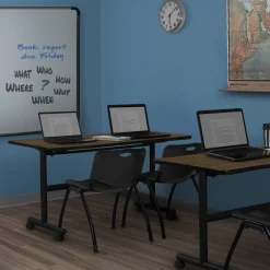 Merit Flip Top Training Table with Casters - 60