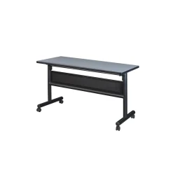Merit Flip Top Training Table with Casters and Modesty Panel - 48"W x 24"D