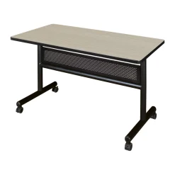 Merit Flip Top Training Table with Casters and Modesty Panel - 48