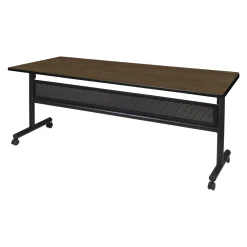 Merit Flip Top Training Table with Casters and Modesty Panel - 72