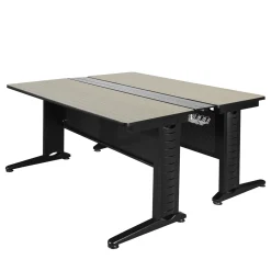 Merit 2-Person Workstation - 66"W x 58"D
