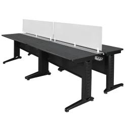 Merit 4-Person Workstation with Privacy Divider- 48"W x 24"D