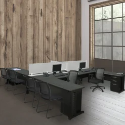 Merit 4-Person Workstation with Privacy Divider- 48