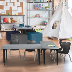 Merit Rectangle Height-Adjustable Table - 42"x30"
