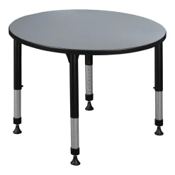 Merit Round Height-Adjustable Table - 36"D