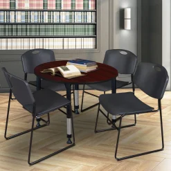 Merit Round Height-Adjustable Table - 36