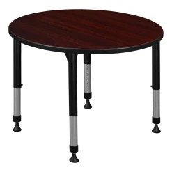 Merit Round Height-Adjustable Table - 42"D