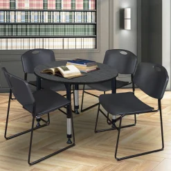 Merit Round Height-Adjustable Table - 42