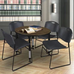 Merit Round Height-Adjustable Table - 42