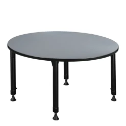 Merit Round Height-Adjustable Table - 48"D