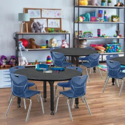 Merit Round Height-Adjustable Table - 48