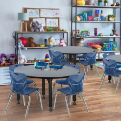 Merit Round Height-Adjustable Table - 48
