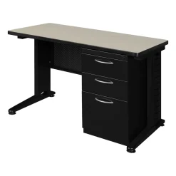 Merit Single Pedestal Desk - 48"W x 24"D