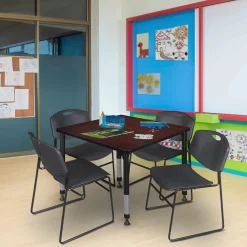 Merit Square Height-Adjustable Table - 36