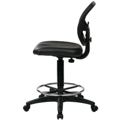 Mesh Back Stool with Vinyl Seat