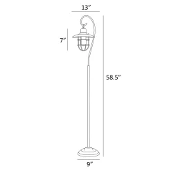 Metal Lantern Floor Lamp - 58.5