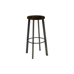 Metro Bar Height Stool with Wood Seat