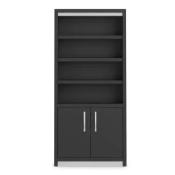 Metropolitan Six Shelf Bookcase with Doors - 78