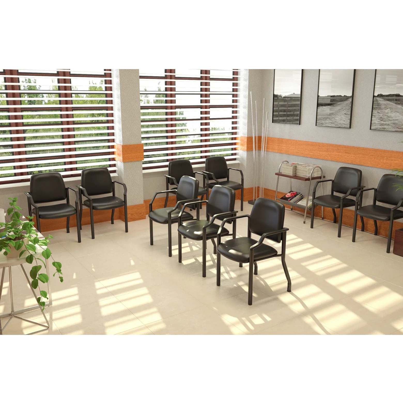 Mid Back Guest Chair - 300 lb. Capacity