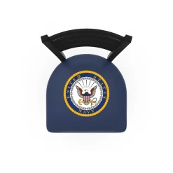 Military Logo Ladder-Backed Stool - 30"H