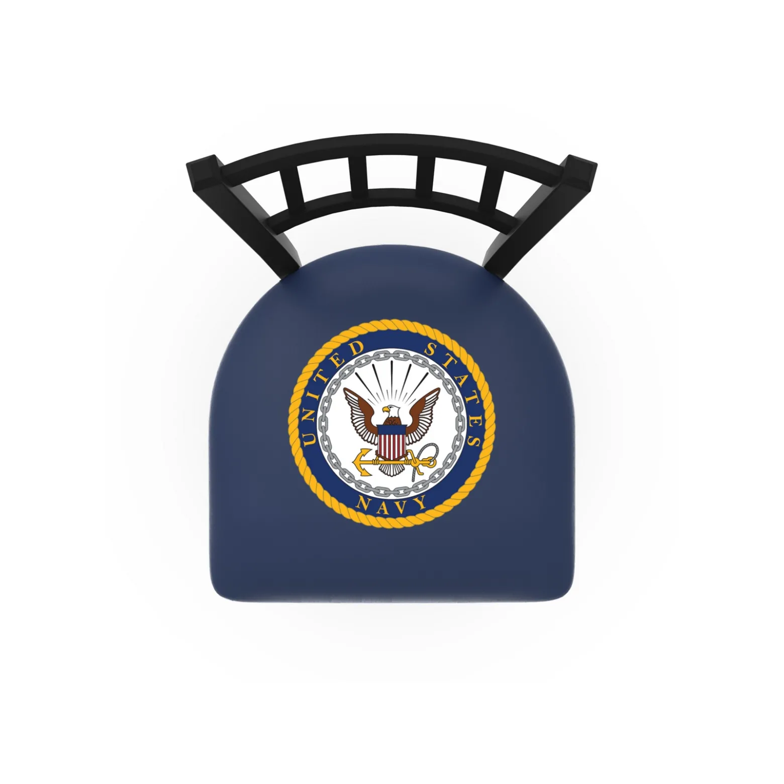 Military Logo Vertical-Backed Stool - 25"H