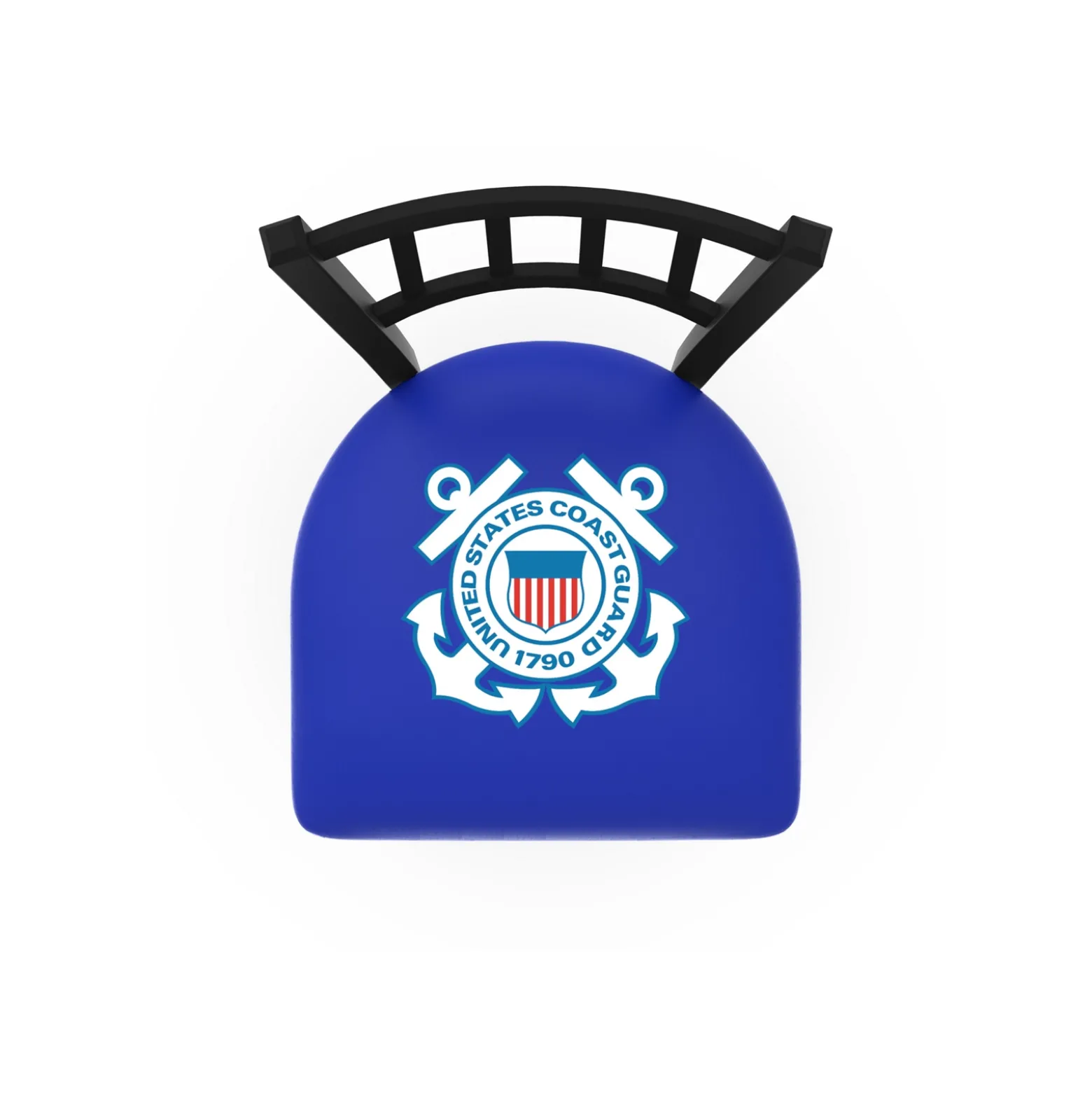 Military Logo Vertical-Backed Stool - 25"H