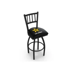 Military Logo Vertical-Backed Stool - 25