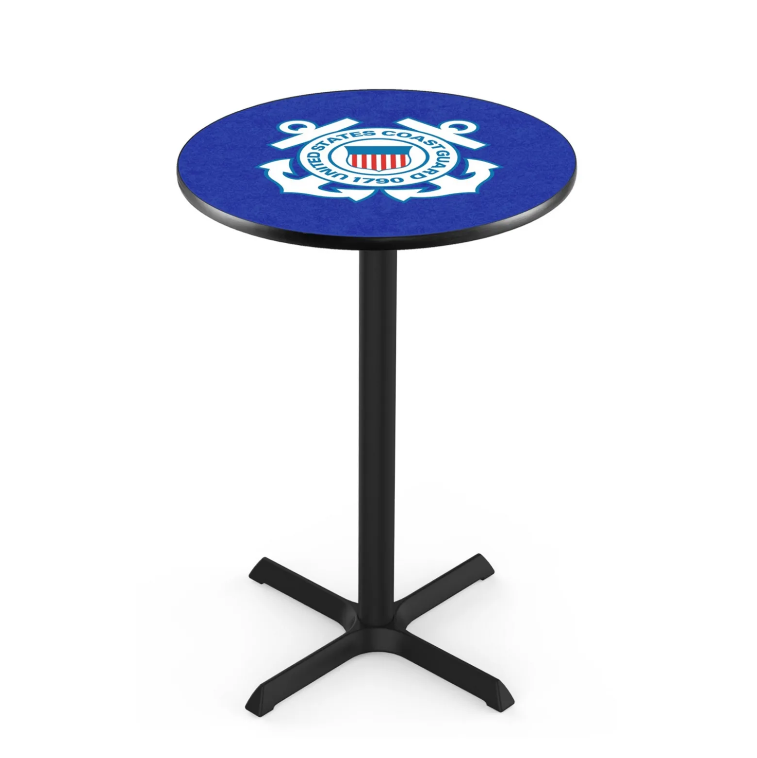 Military Logo X-Base Table - 36"DIA x 36"H