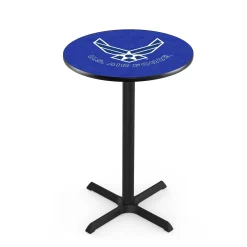 Military Logo X-Base Table - 36"DIA x 42"H