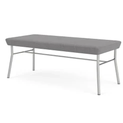 Mingle 2 Seat Bench in Premium Vinyl Upholstery