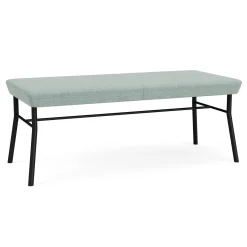 Mingle 2 Seat Bench in Premium Vinyl Upholstery