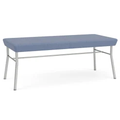 Mingle 2 Seat Bench in Premium Vinyl Upholstery