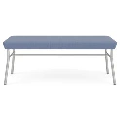 Mingle 2 Seat Bench in Premium Vinyl Upholstery