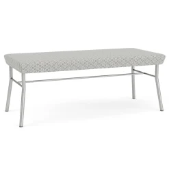 Mingle 2 Seat Bench in Premium Fabric Upholstery