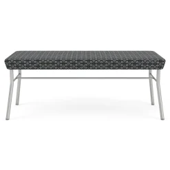 Mingle 2 Seat Bench in Premium Fabric Upholstery