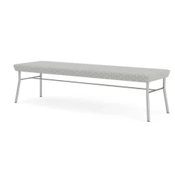 Mingle 3 Seat Bench in Premium Fabric Upholstery
