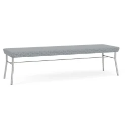 Mingle 3 Seat Bench in Premium Fabric Upholstery
