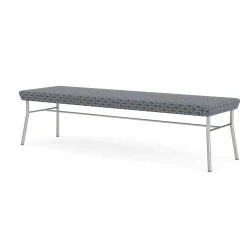 Mingle 3 Seat Bench in Premium Fabric Upholstery