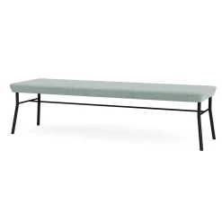 Mingle 3 Seat Bench in Premium Vinyl Upholstery