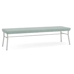 Mingle 3 Seat Bench in Premium Vinyl Upholstery