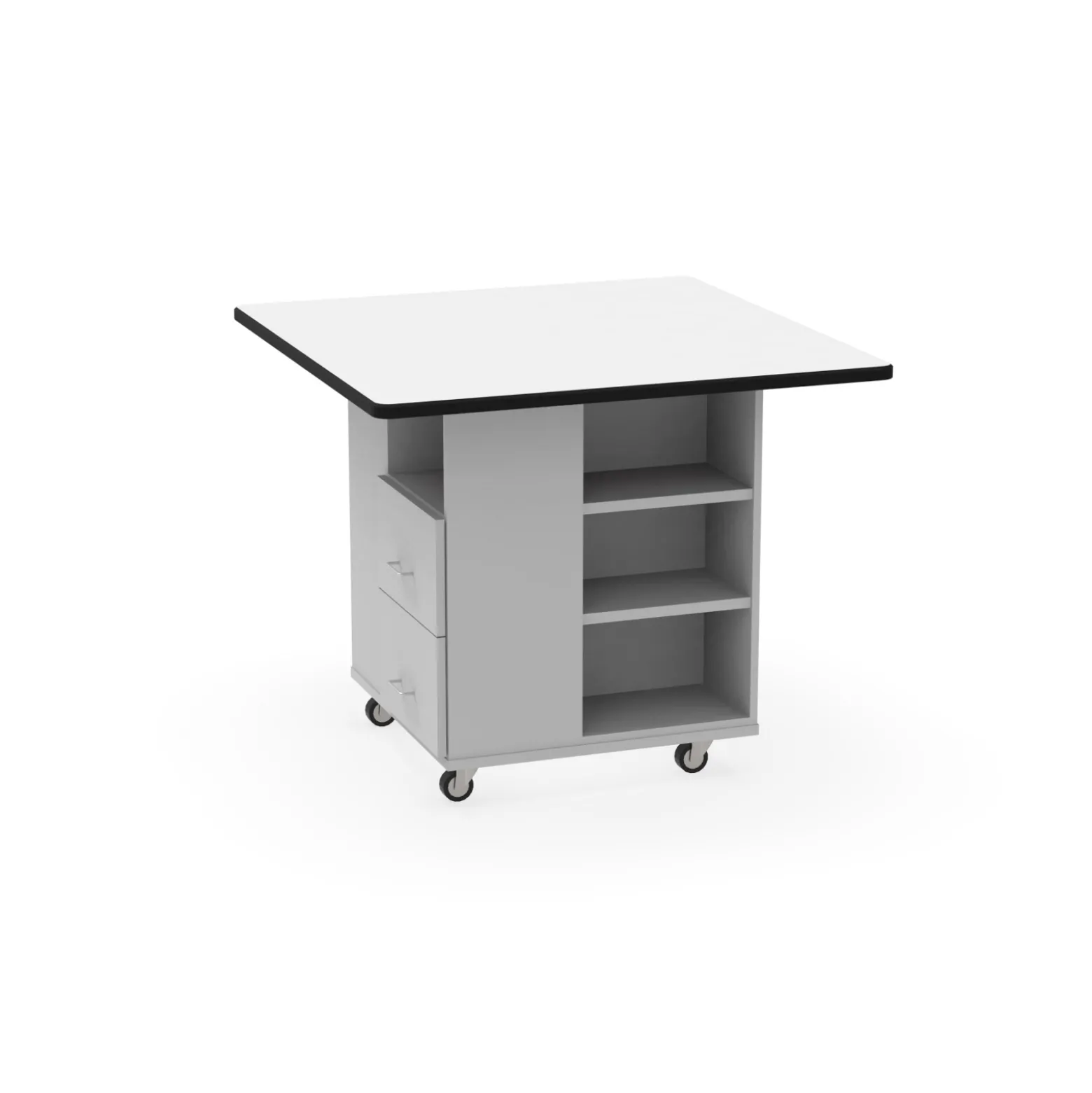 Mini Nucleus Workstation with Drawers - 48"Wx48"Dx40"H