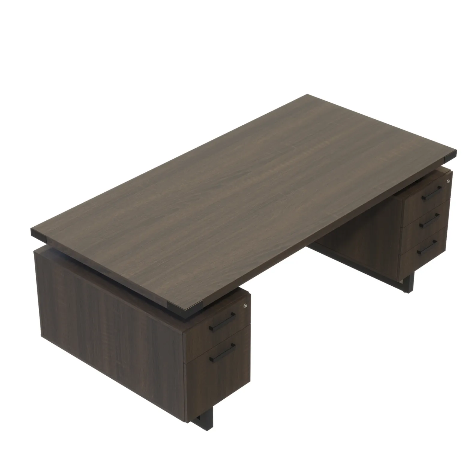 Mirella Double Pedestal Desk - 72"W