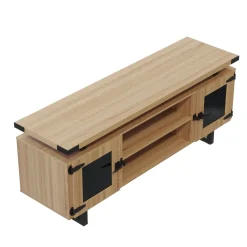 Mirella Low Wall Cabinet w/ Glass Doors - 72