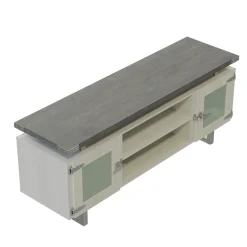 Mirella Low Wall Cabinet w/ Glass Doors - 72